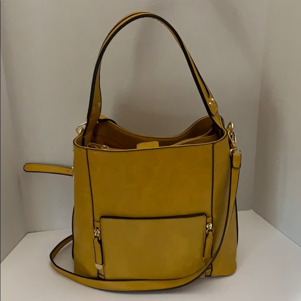 SOLD!!  Mustard Yellow Large Tote Bag